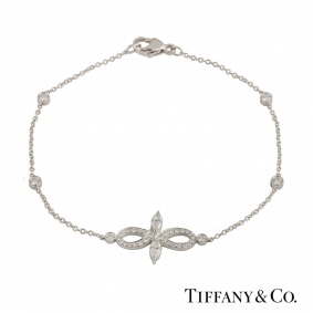 Tiffany & Co. Platinum Diamond Victoria Bracelet